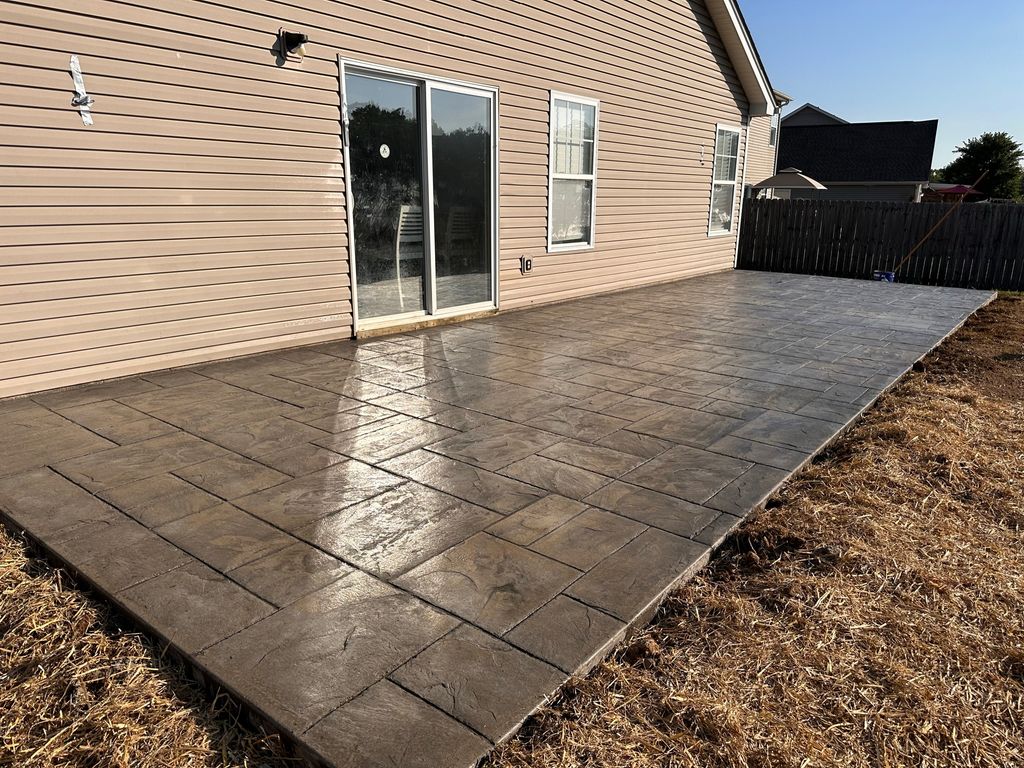 Stamped Concrete Patio 