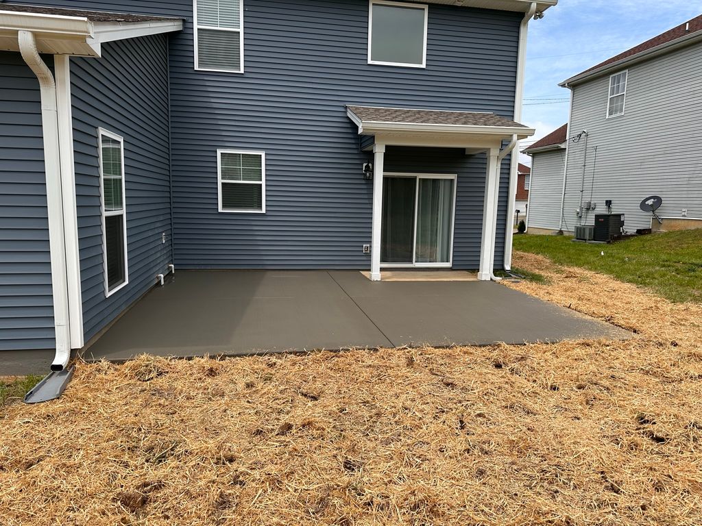 Broom Finish Back Patio