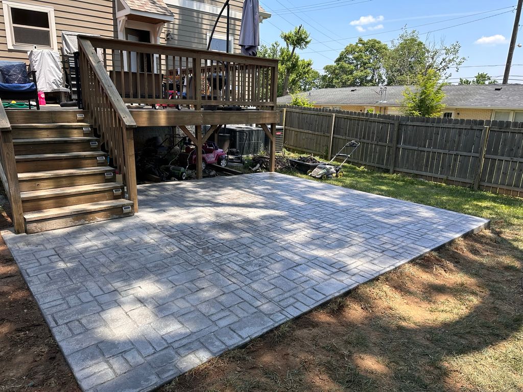 Nashville Stamped Concrete Patio