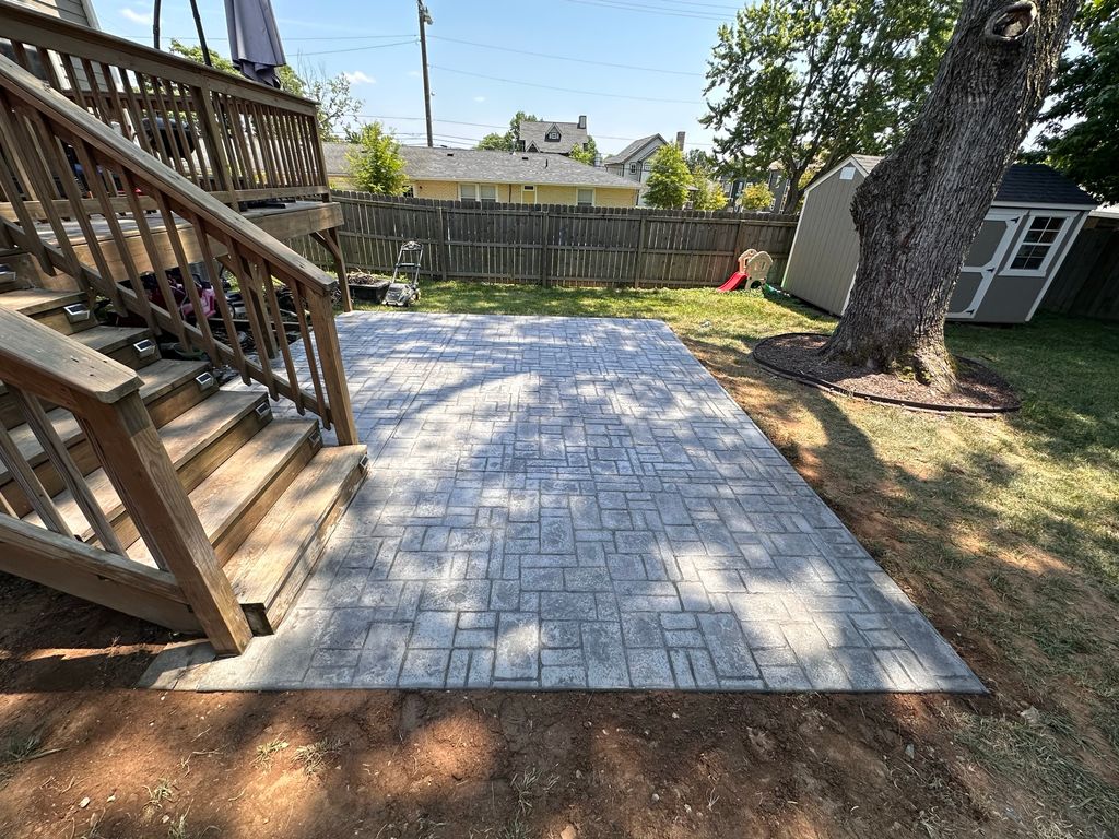 Nashville Stamped Concrete Patio 