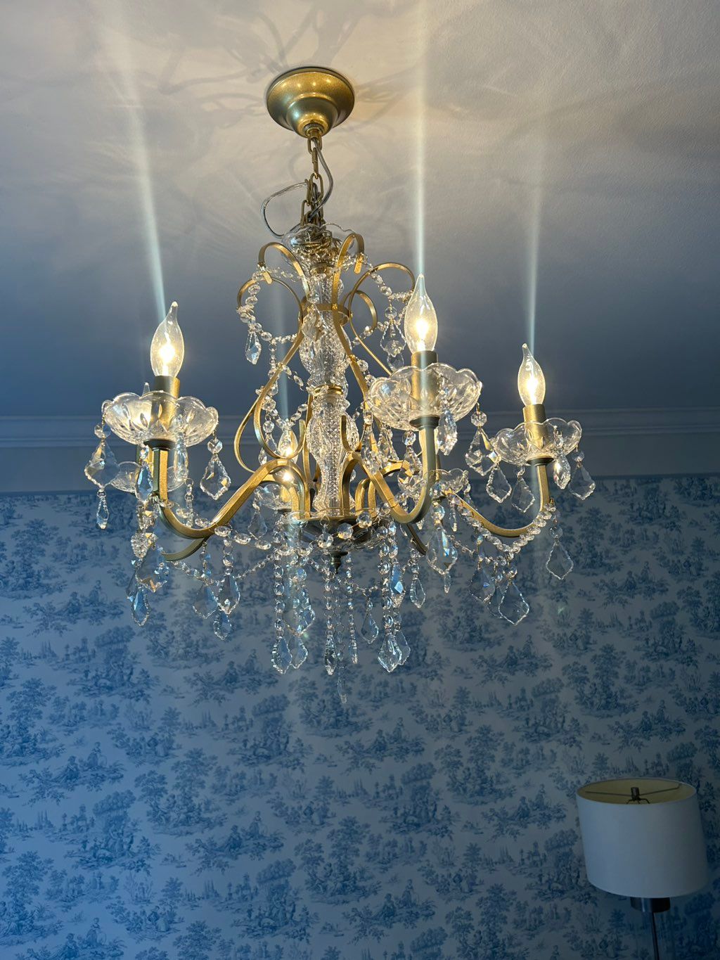 Installed chandelier 