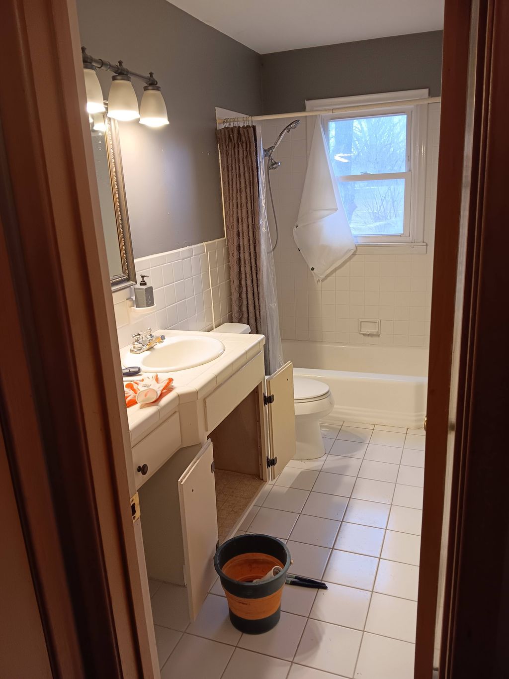 main bath before