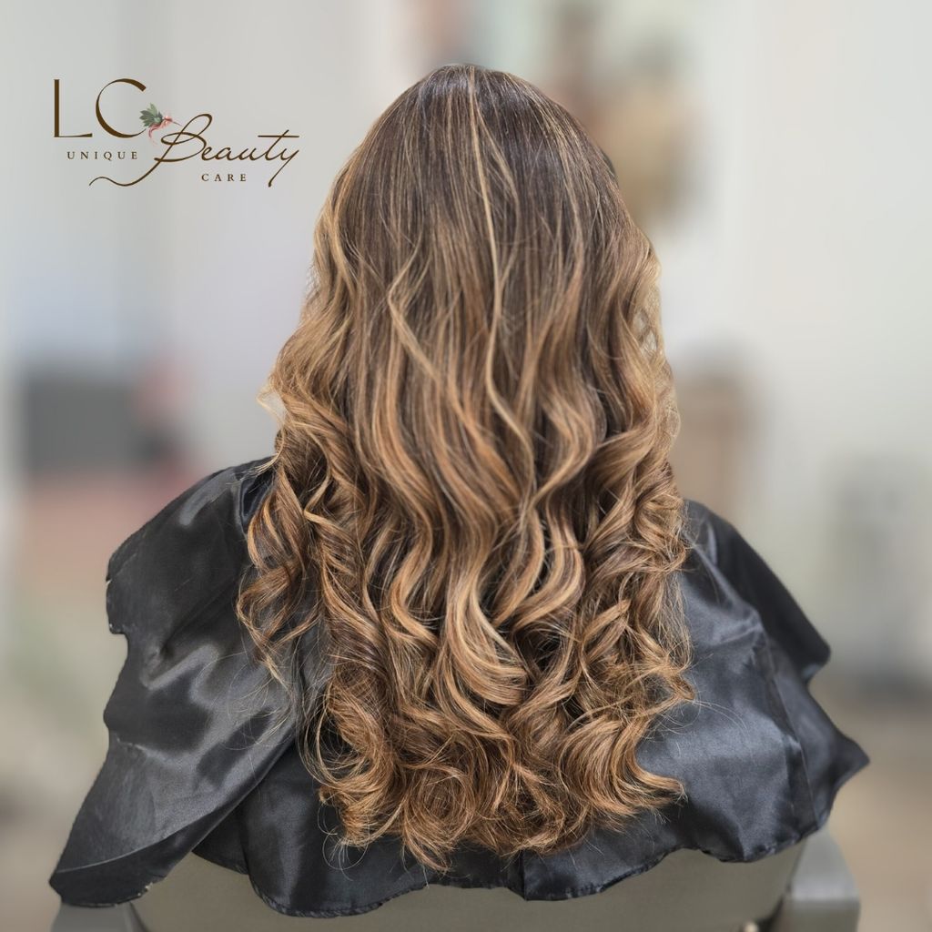 Blowout and curls 