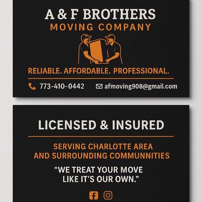 Avatar for A&F brothers moving company
