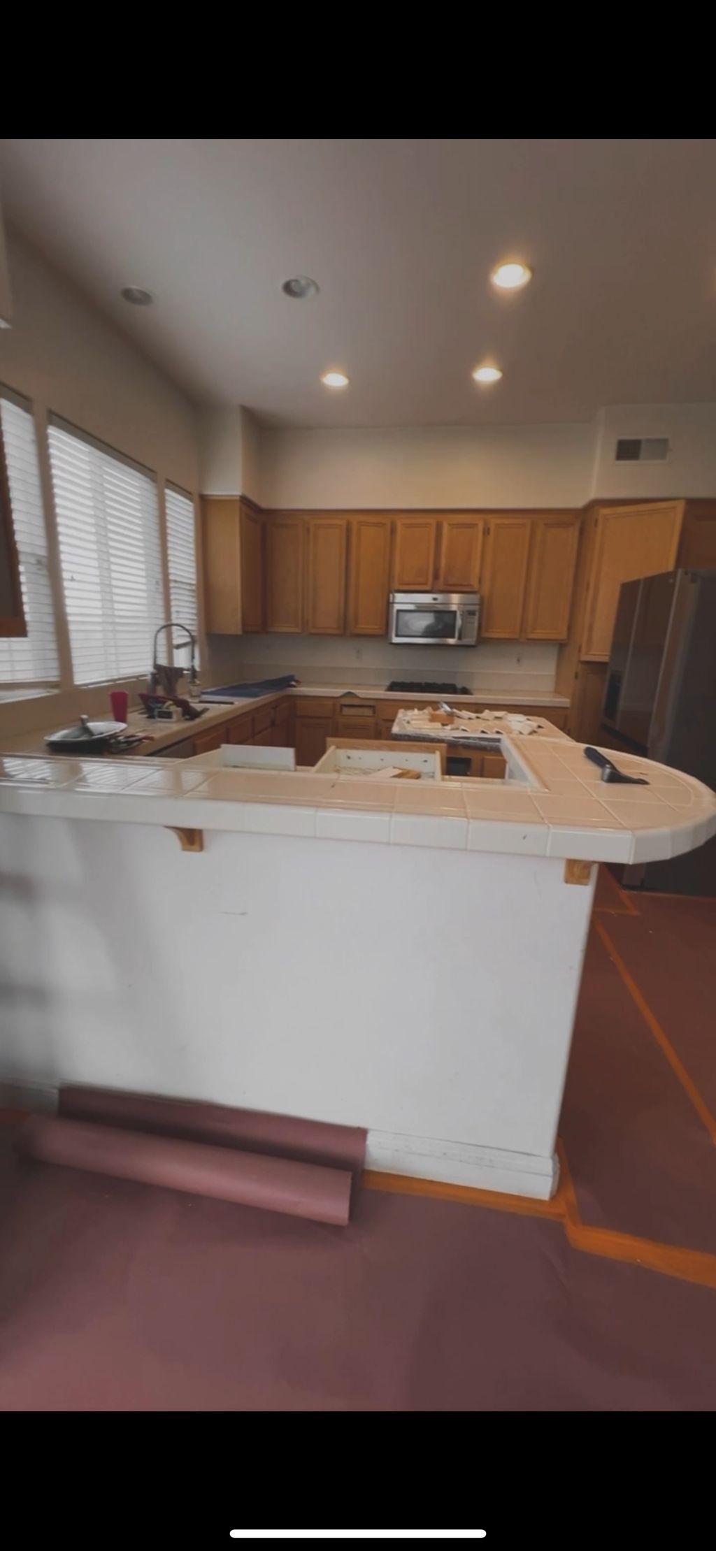The before of kitchen remodel. 