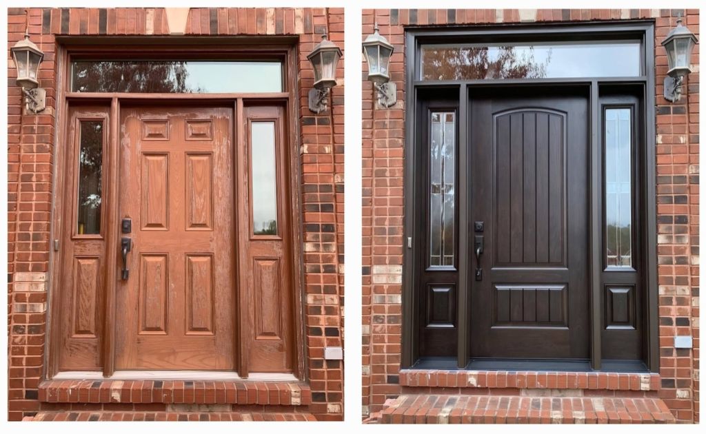 Before and after entry door unit