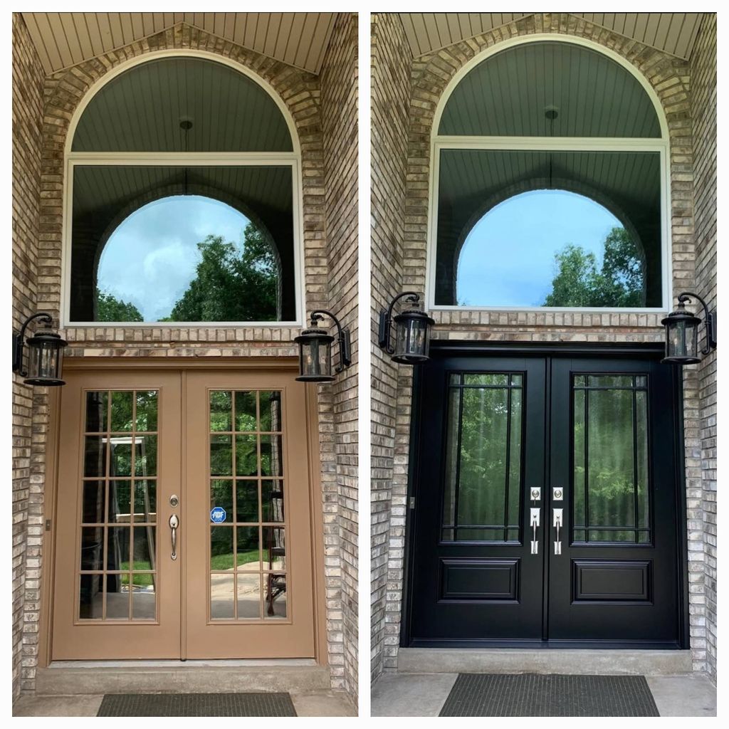 Before and After Entry Door Replacement