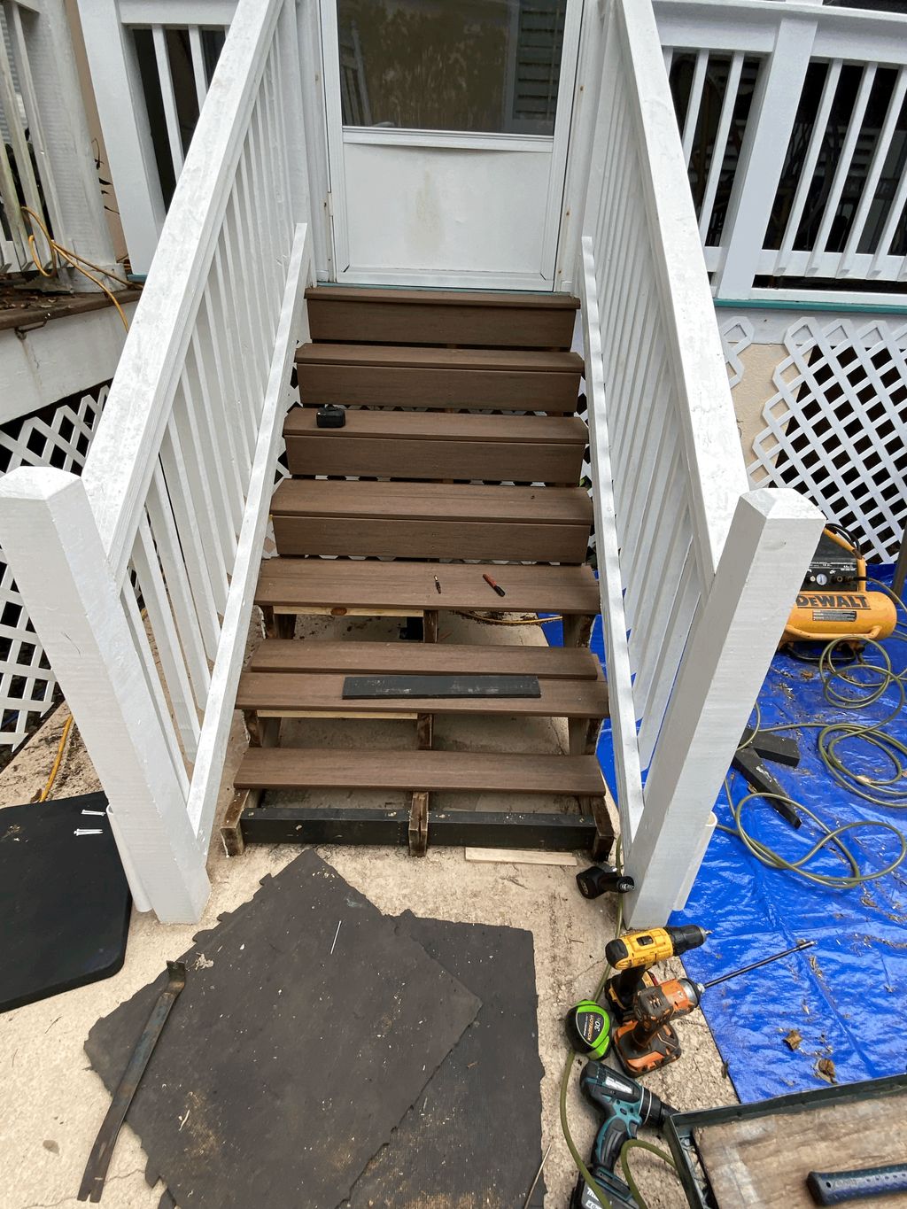 But new composite stairs for a client
