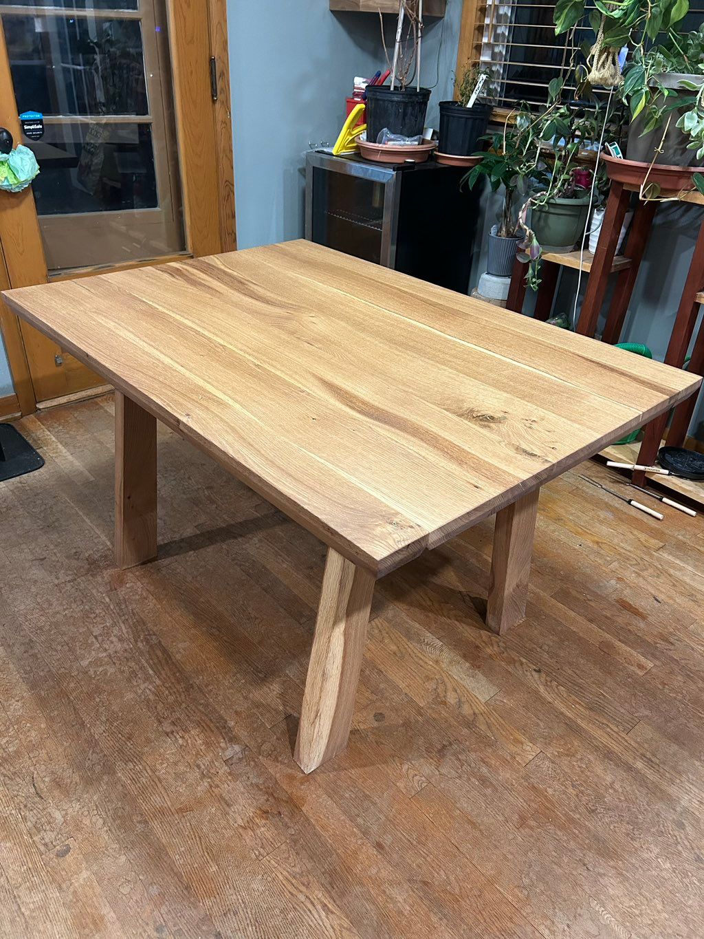 White oak dining room table build 