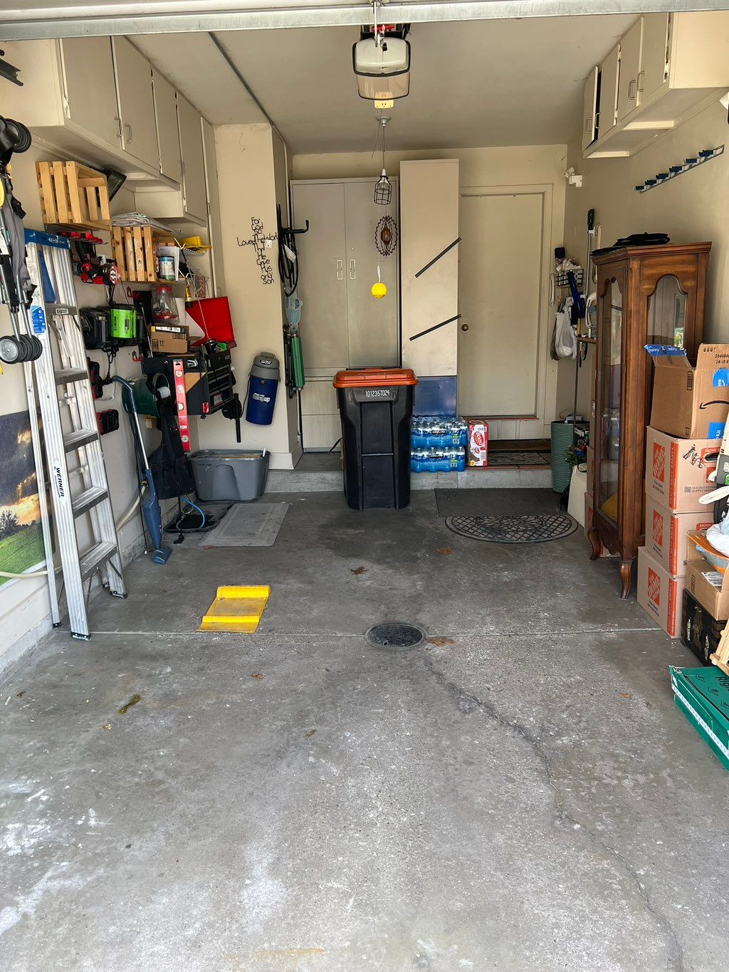 After! Easy access to all storage in the back of g