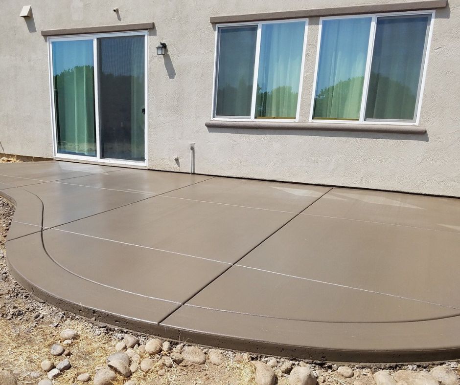 Sand color patio 