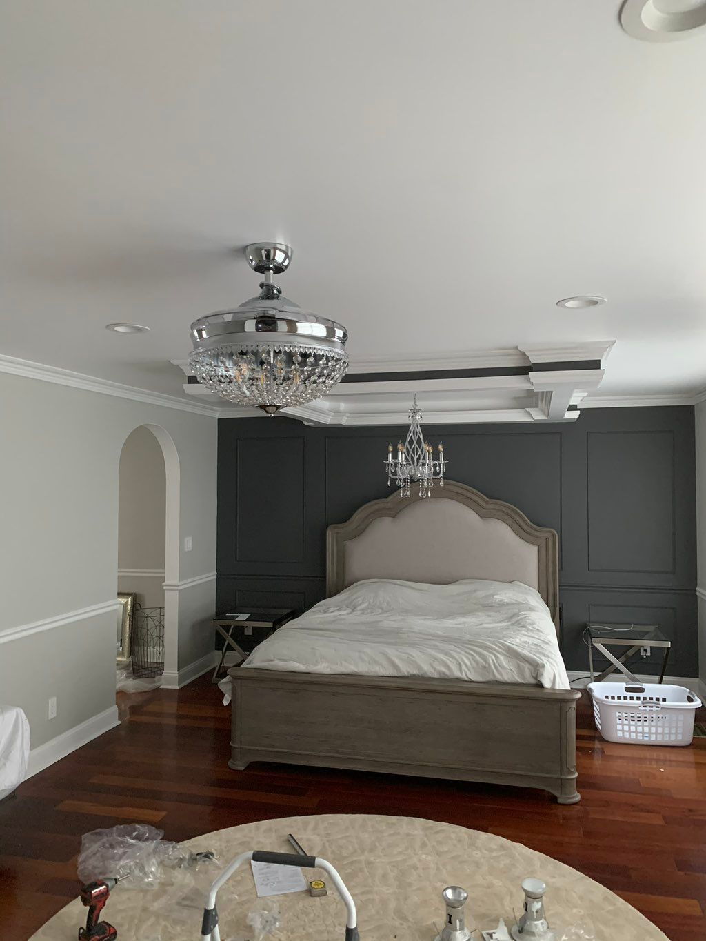 I installed this ceiling fan chandelier, also did 