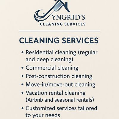 Avatar for Yngrid’s Cleaning Services