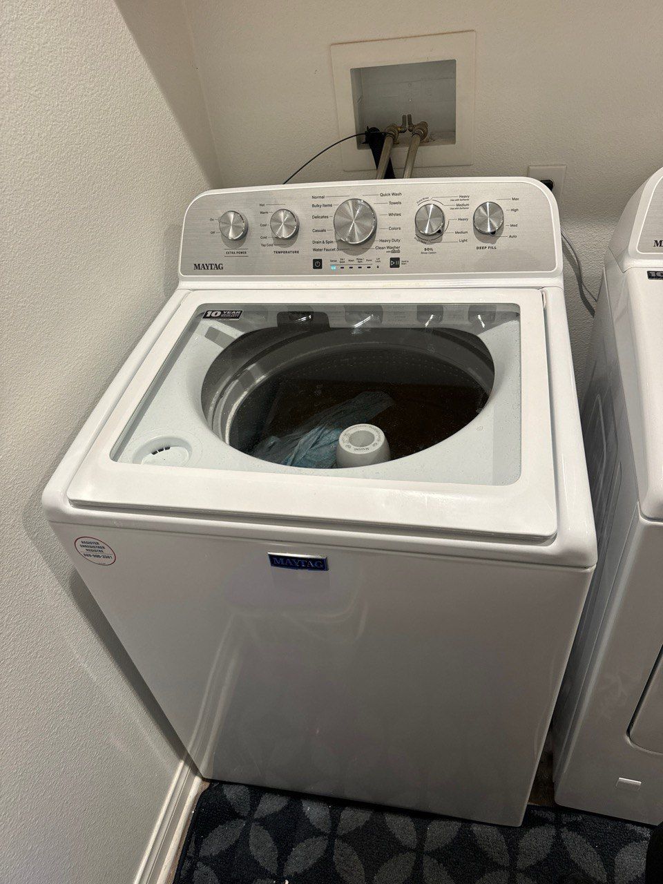 Maytag washer didn't start the cycle