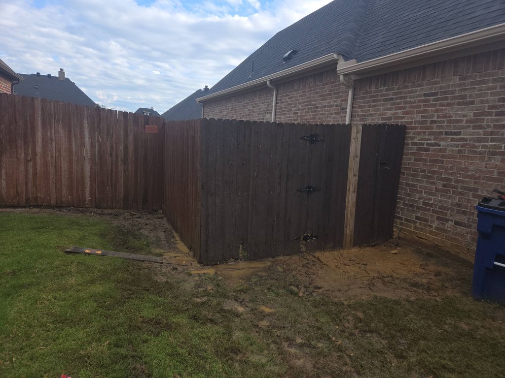 Rebuilding of fence - Exterior 