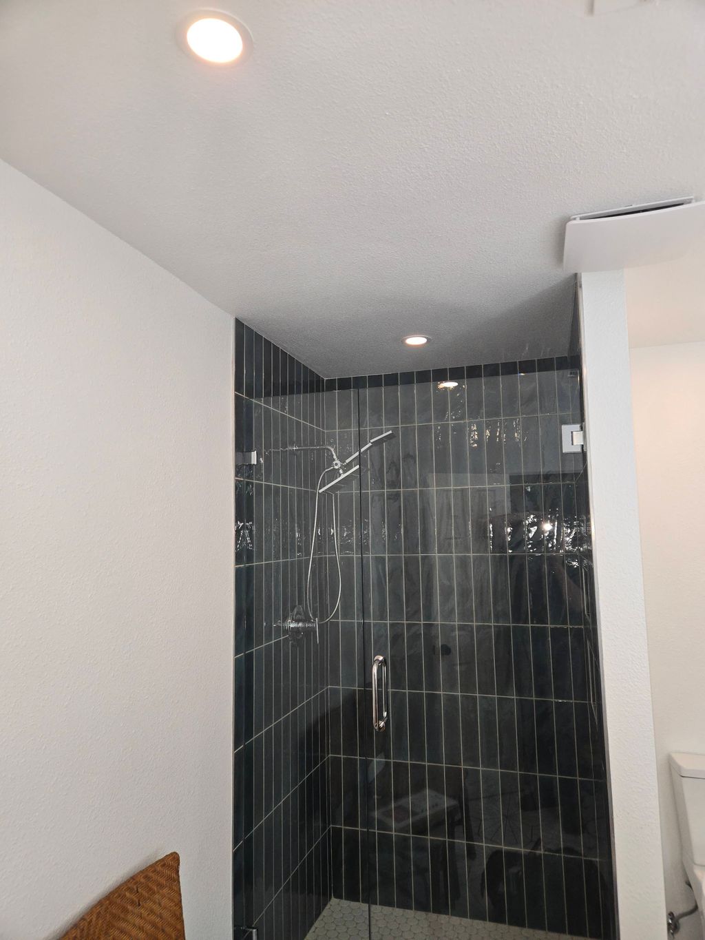 Installation of new bathroom lighting