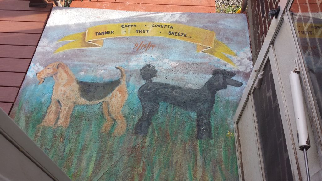 Custom Painted Patio Mural