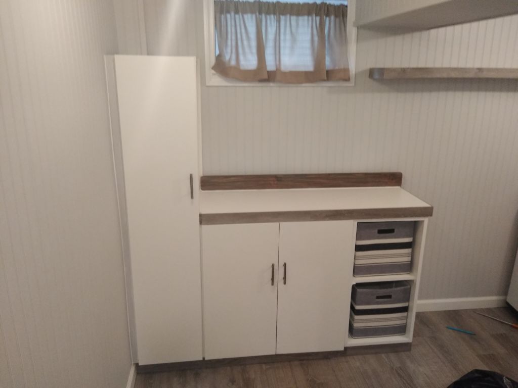 Custom Built Laundry Room Table