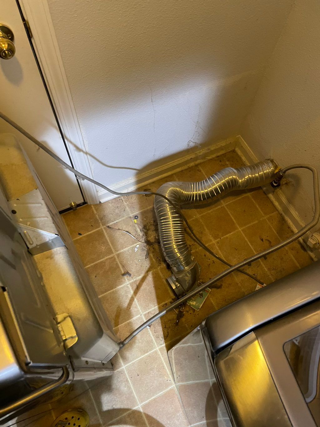 Clean the dryer filer and exhaust pipe - Before