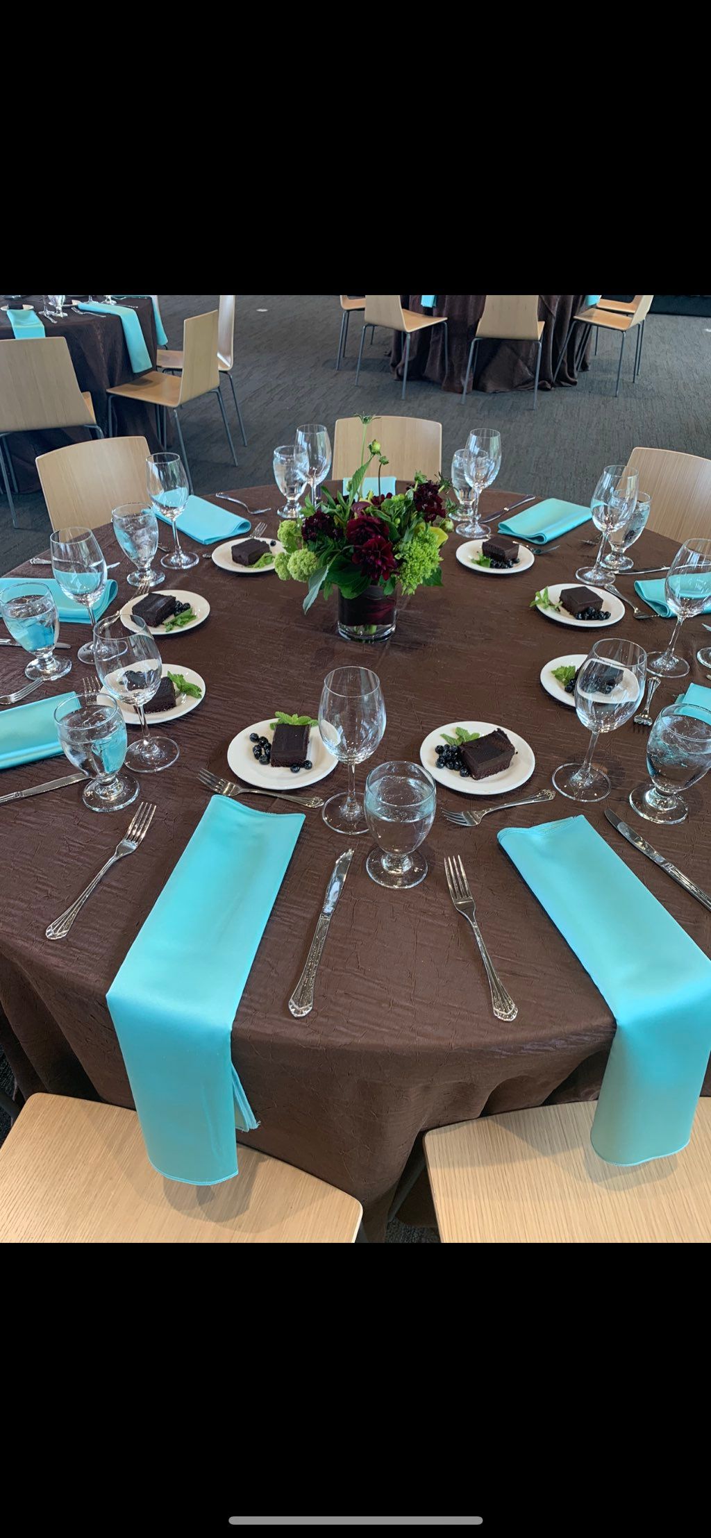 Successful plates dinner service 