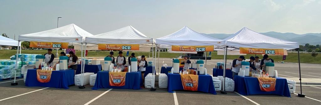 Our set up for serving 5,000 people at an event