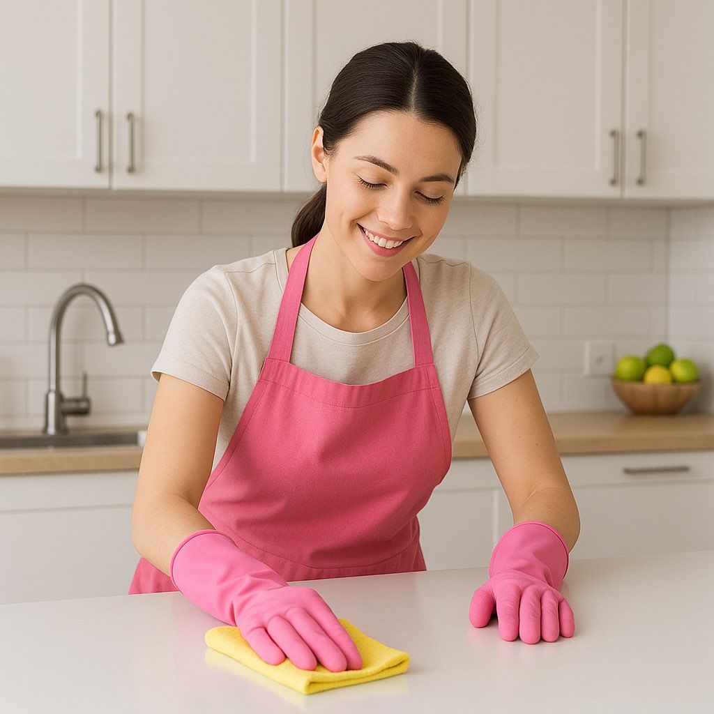 Pink Gloves Cleaning
