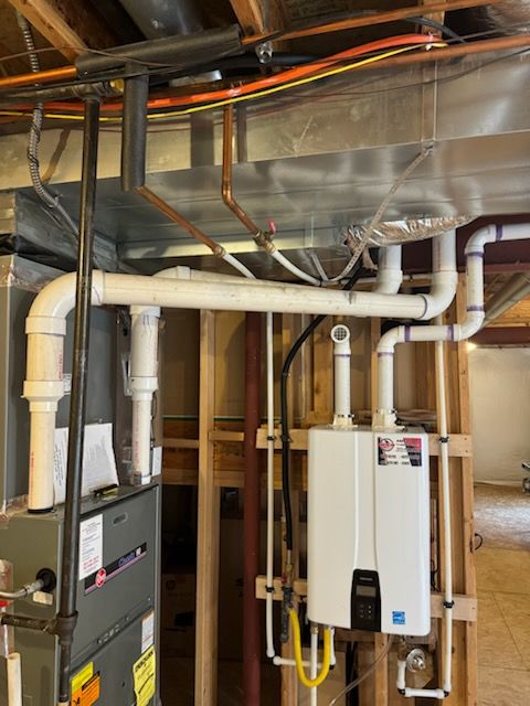 Tankless water heater install and venting 
