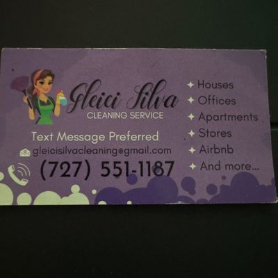 Avatar for Gleici Silva cleaning service