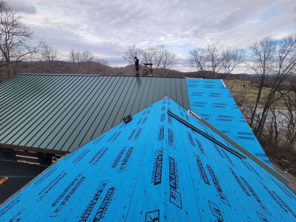Installing Standing Seam metal roof. Trying to wra