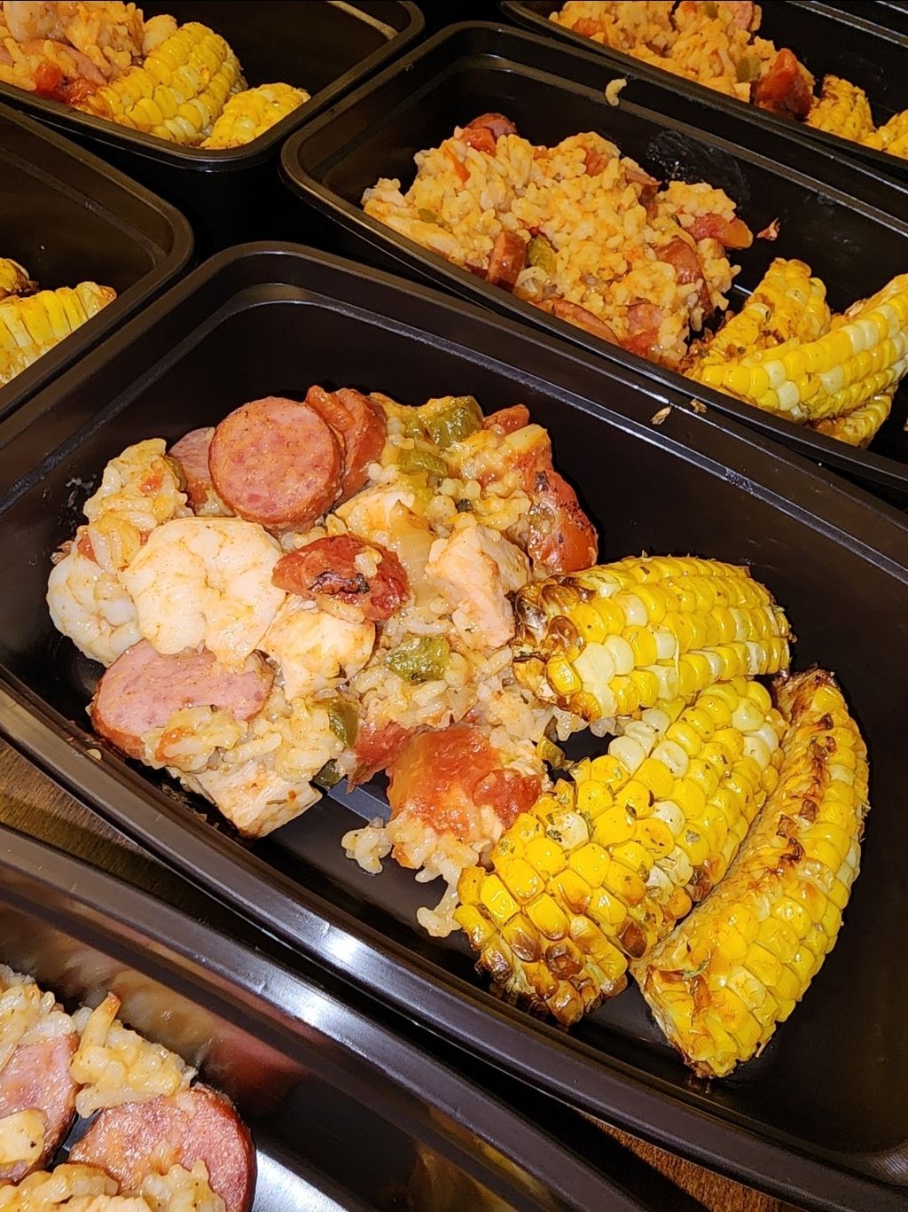 skinny jambalaya with corn ribs