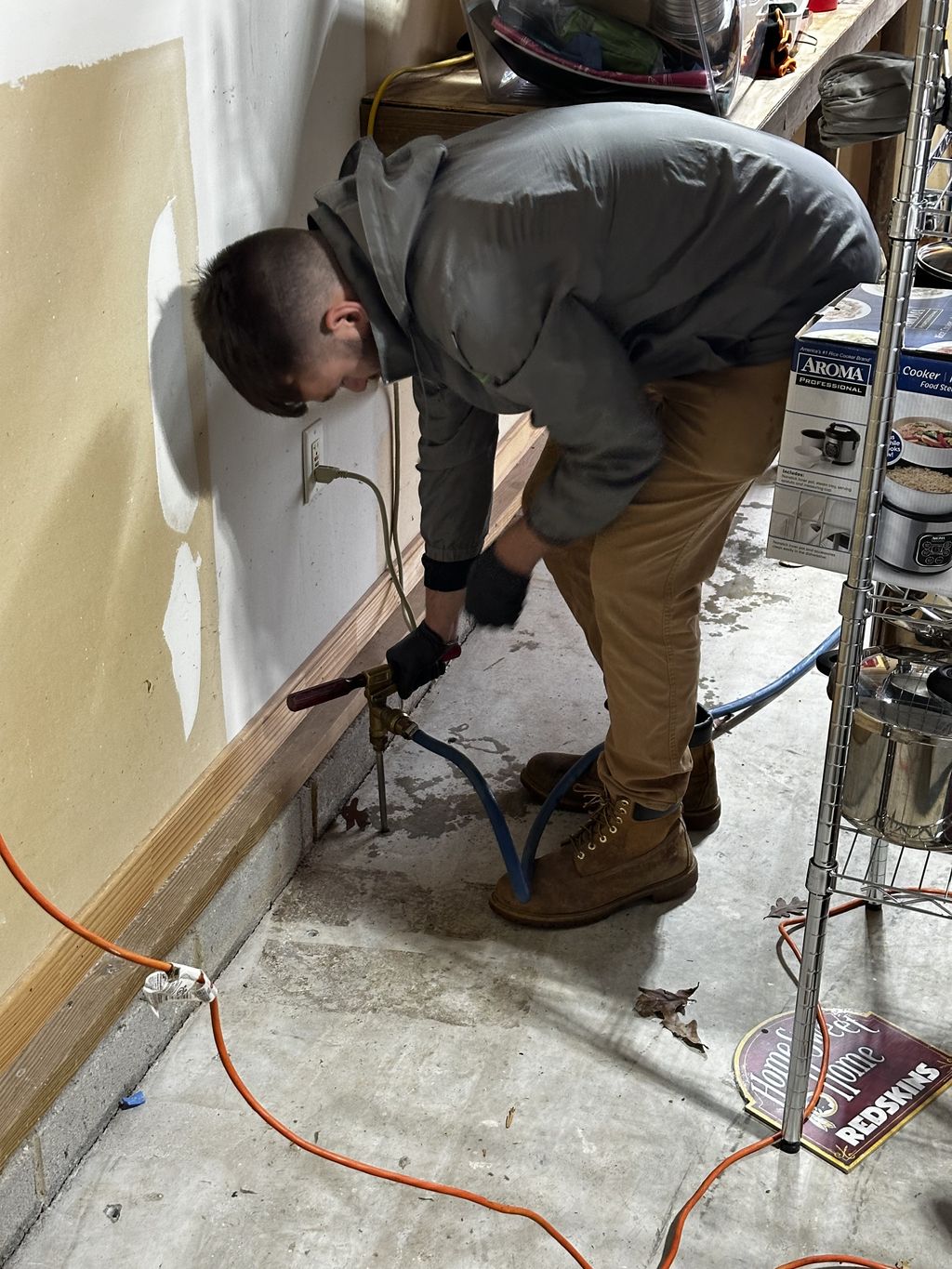 Termite Treatment in a Garage
