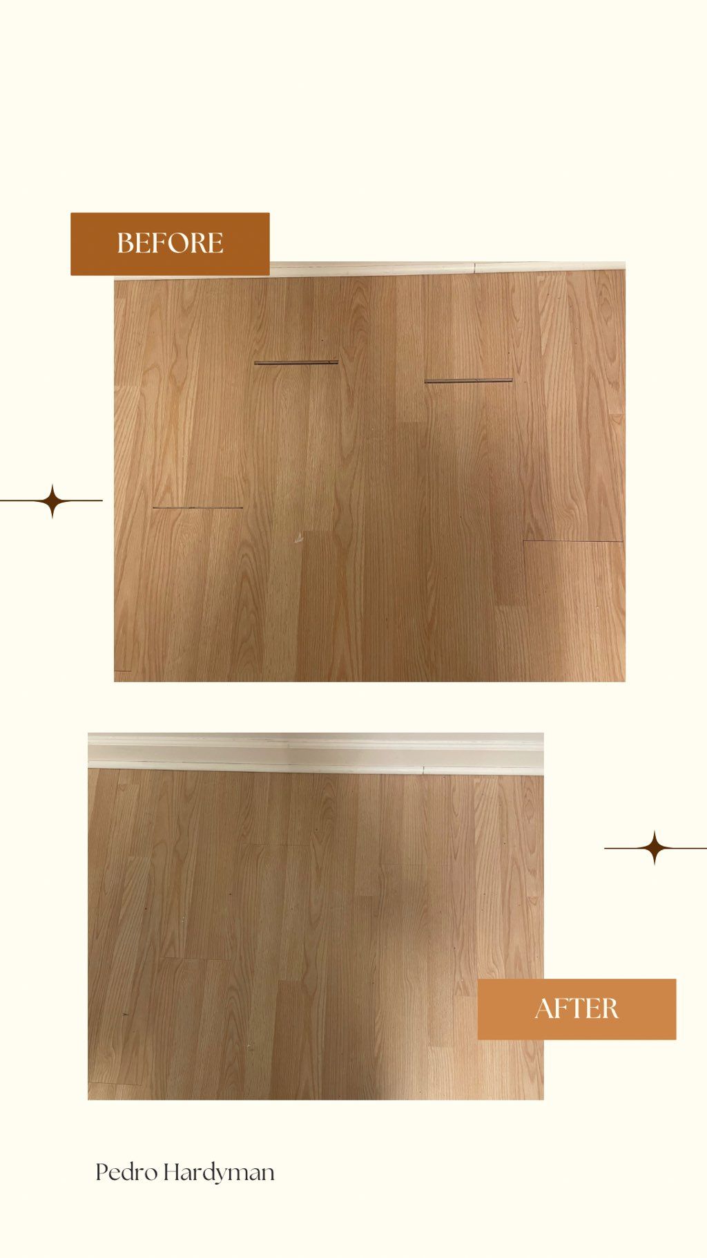 Flooring repaired 