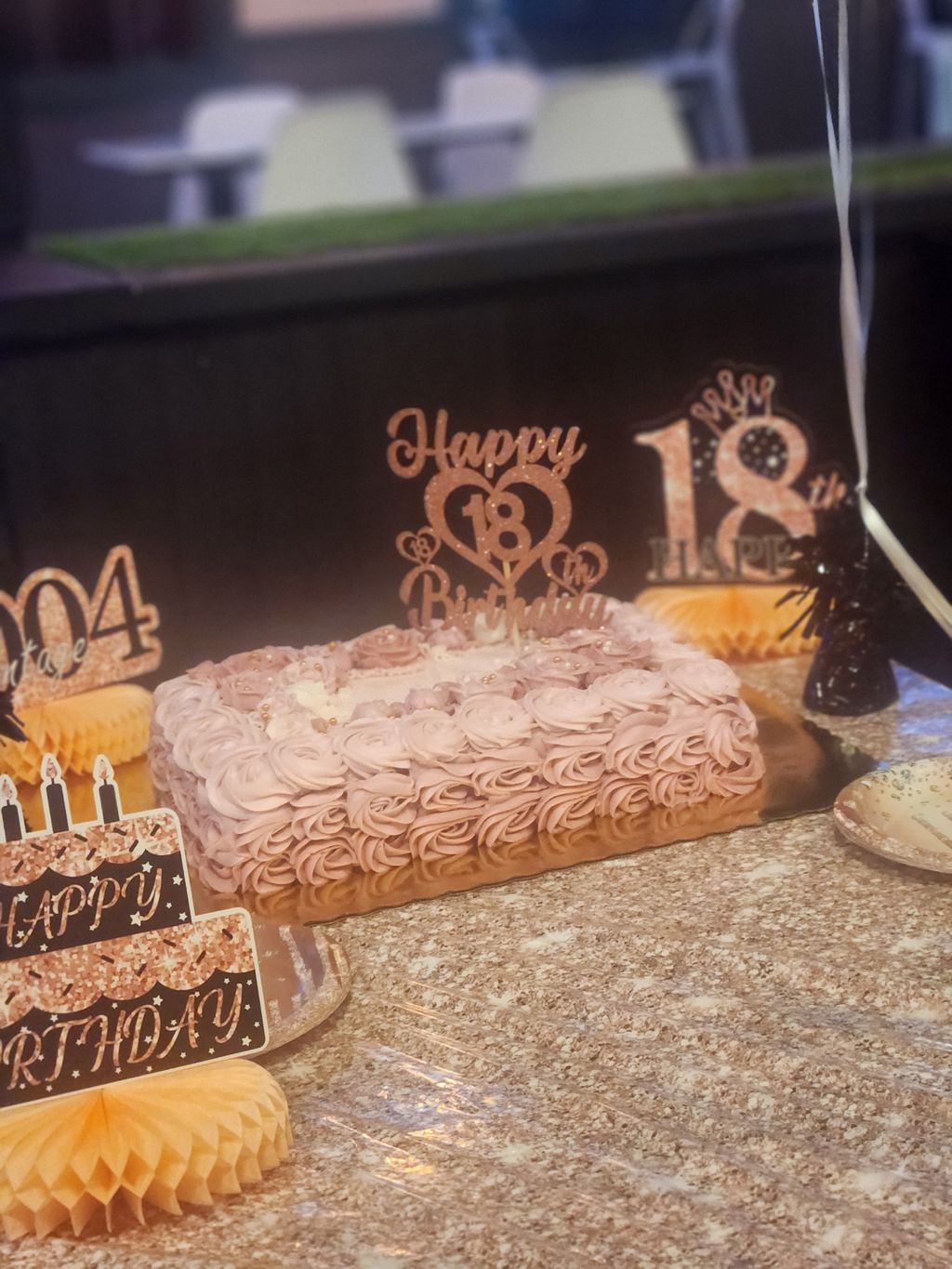 18th Birthday in a restaurant 