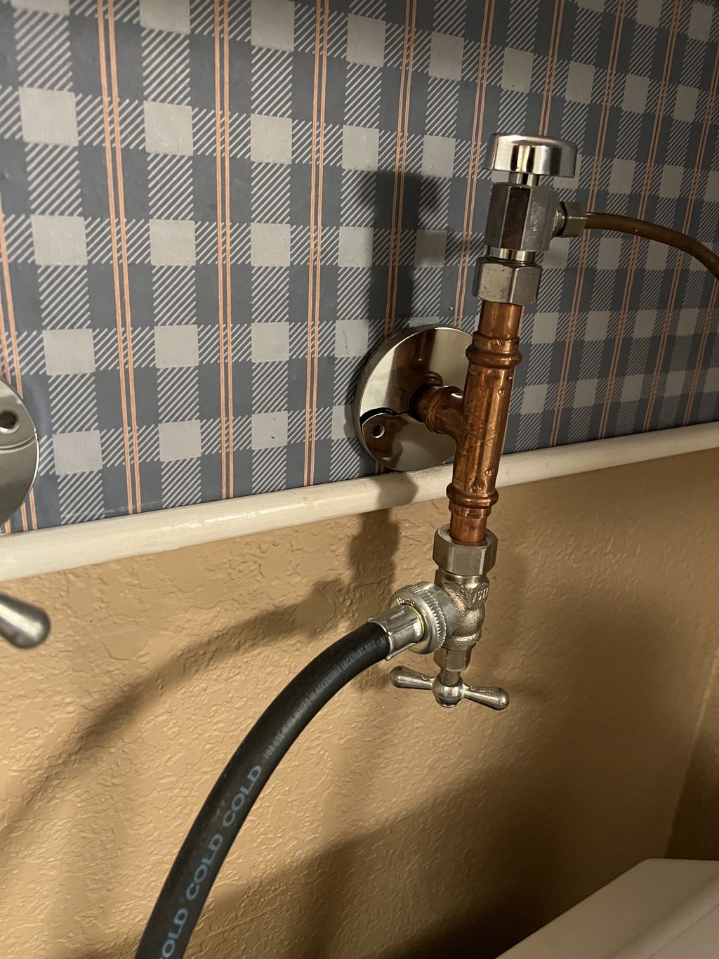 Light plumbing, replaced washer valve. 