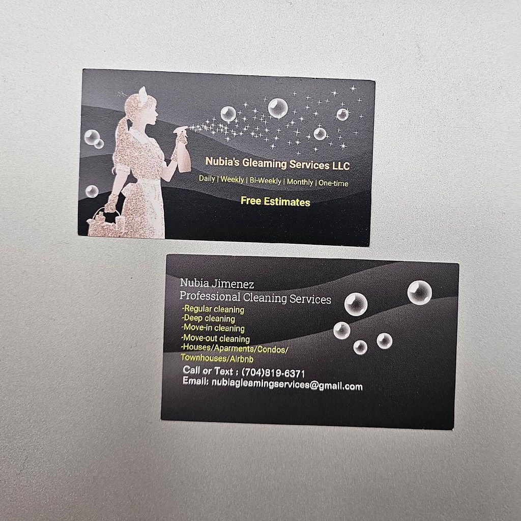 Nubia's gleaming services LLC