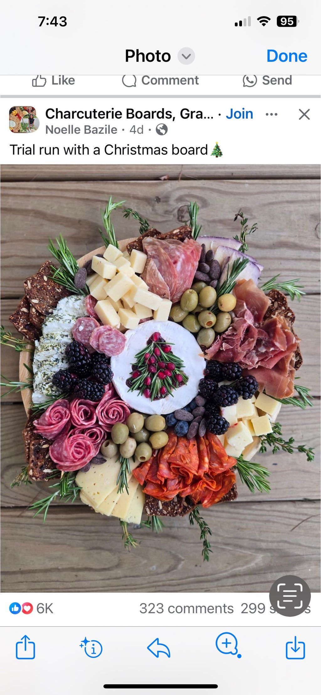 Charcuterie w/prosciutto, salami, Artisan cheese a