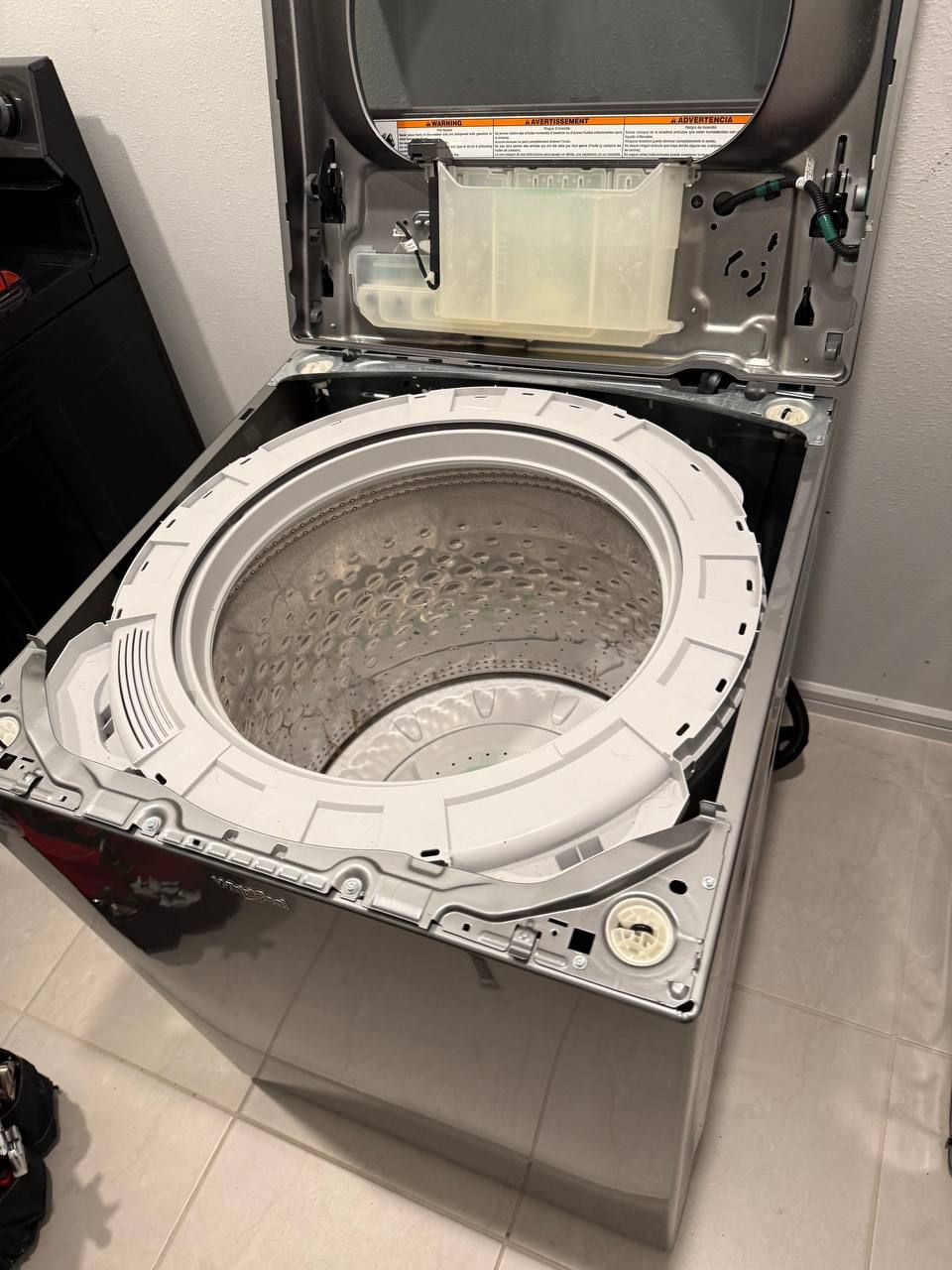 Changing suspensions on washing machine