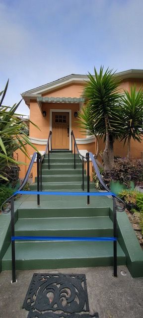 Painted Staircase & Home Exterior