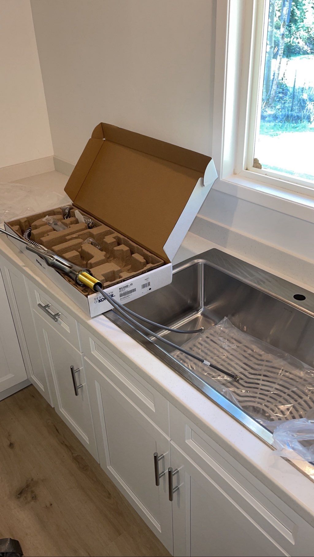 New Sink being Installed