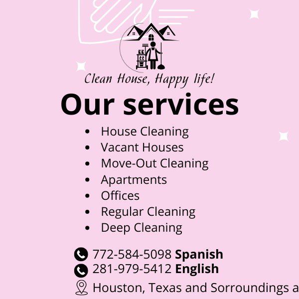 Clean house happy