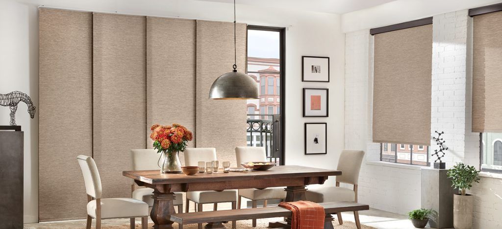 Sliding panels are a great way to match your shade