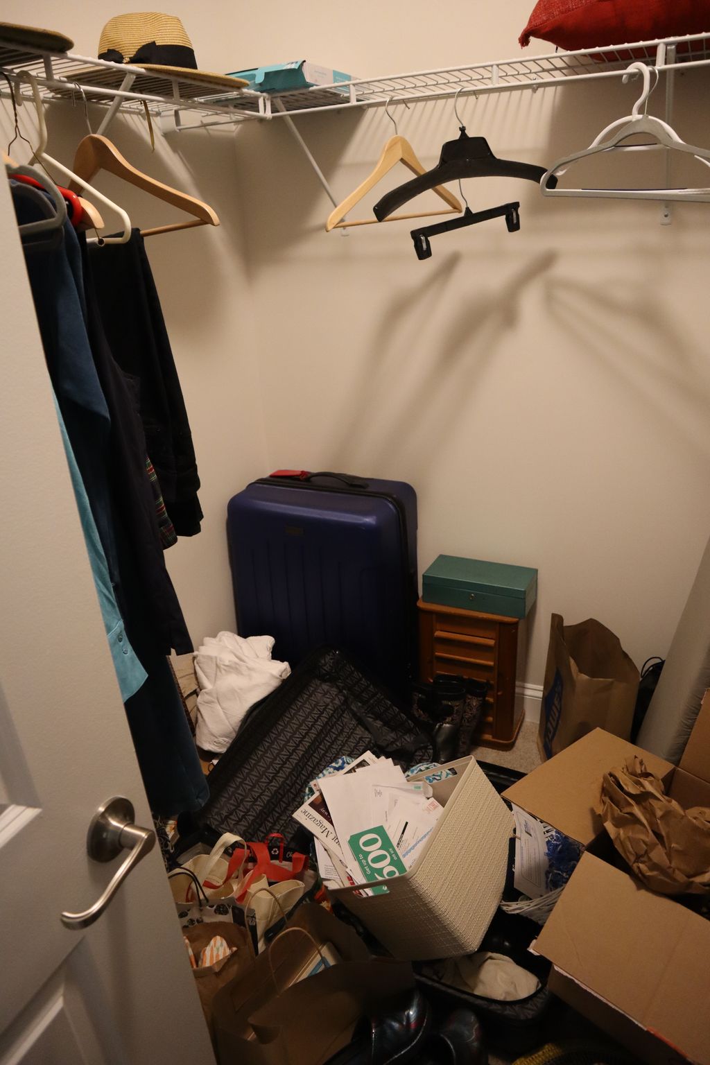 Disorganized Closet 1 - Women's Clothes