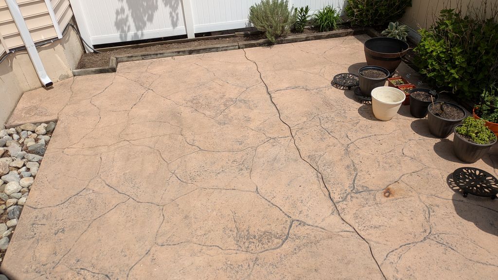 Patio after cleaning