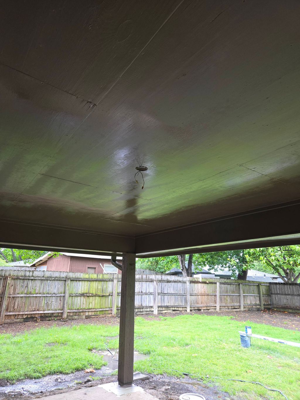 Before new outdoor ceiling fan