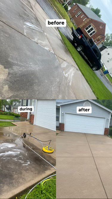 Before, during & after it was washed by a boss