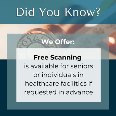 Free Scanning for Seniors