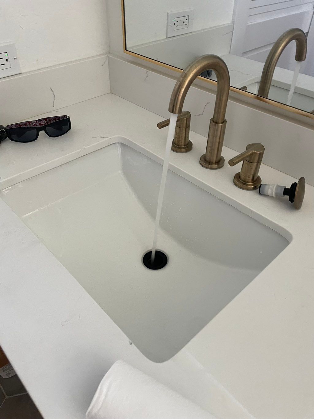 Water runs for 2 minutes. 
