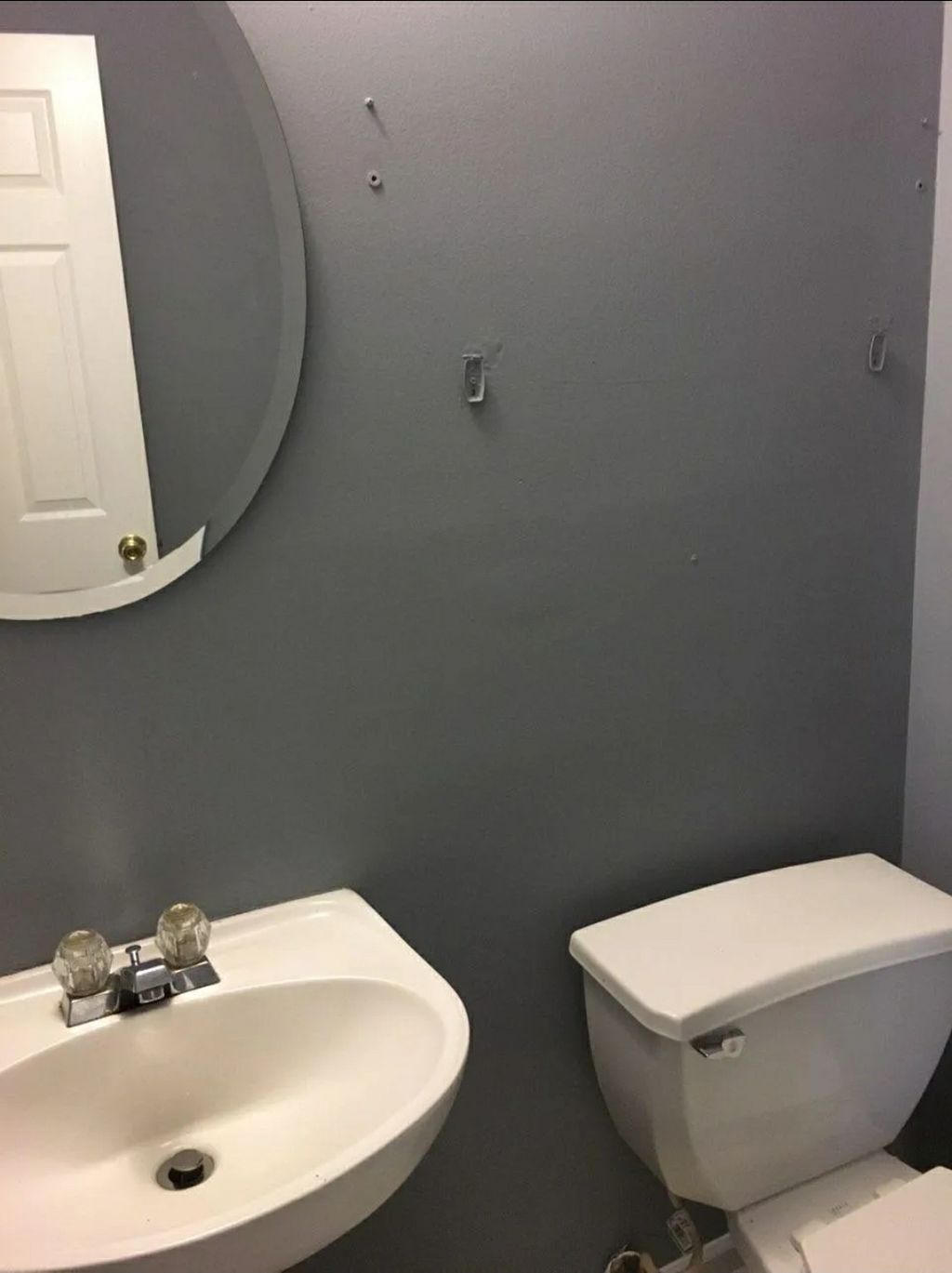 Mirror, Vanity Sink & Toilet Install Bathroom Pain