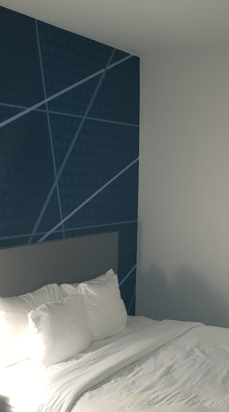 Custom Headboard Installation and paint job