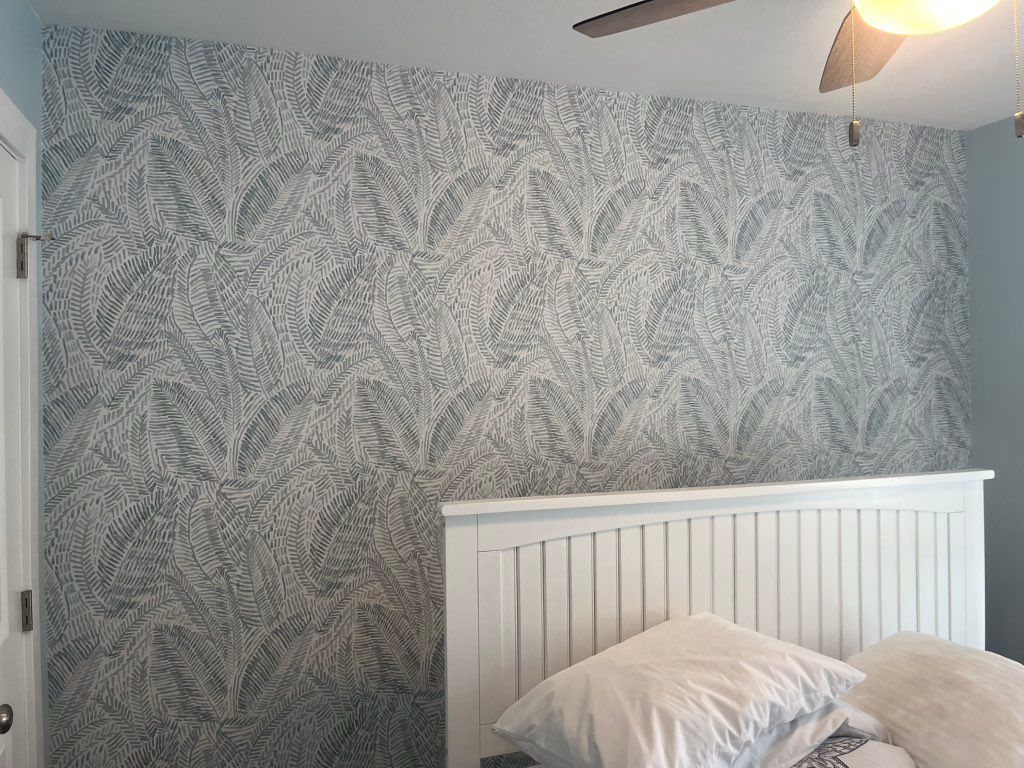 Accent wall in bedroom